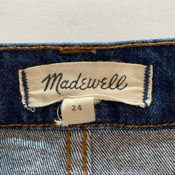 MADEWELL Denim Stretch Straight Mini Skirt 24 Blue - Picture 9 of 11